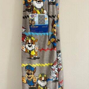 Nickelodeon Paw Patrol Gray Plush Blanket Size 50x70In